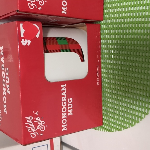 Holiday Monogram Cup *J only* New - Picture 2 of 6